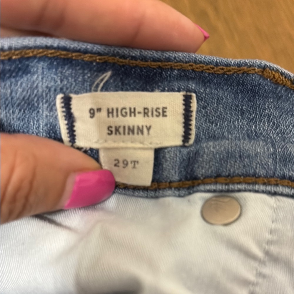 Madewell womens 9” high rise skinny size 29T - Picture 4 of 5
